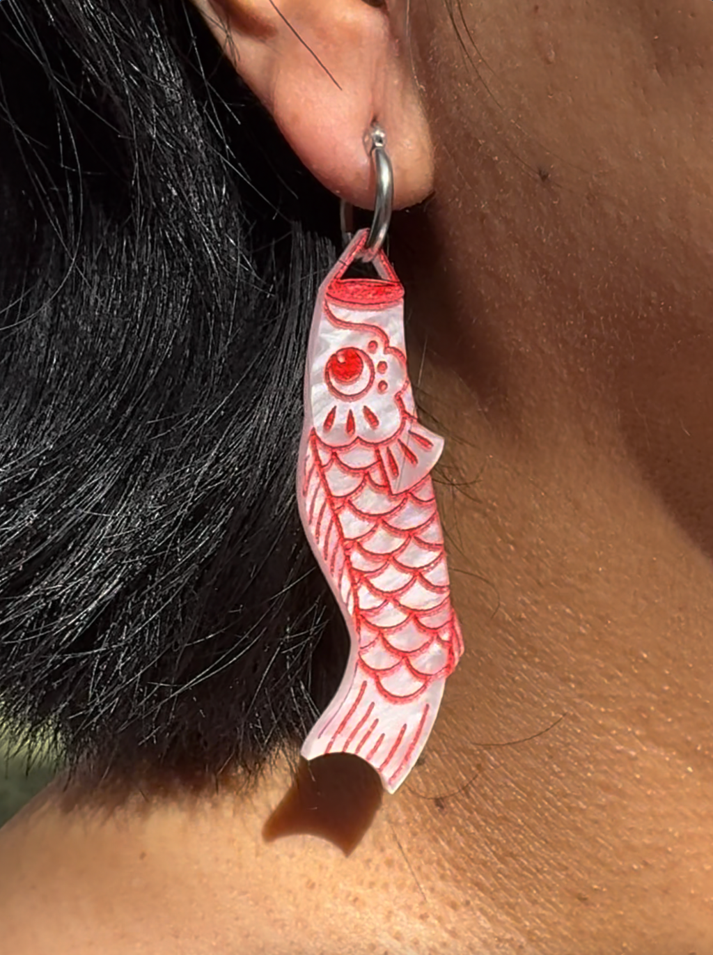 Pendientes KOINOBORI Rojo